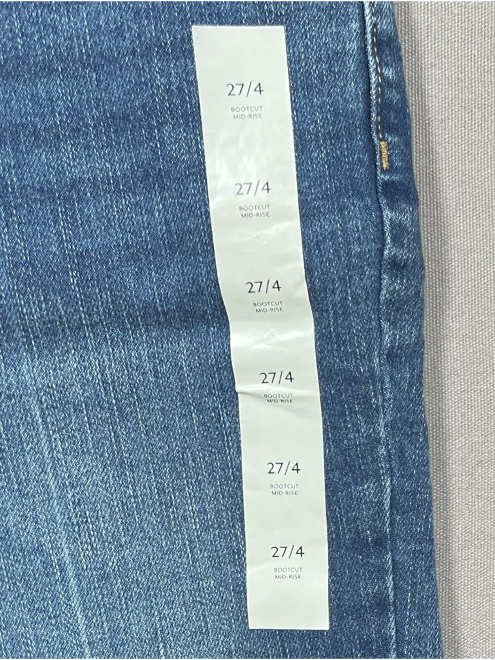 NWT Banana Republic Mid Rise Bootcut Medium Wash Jeans - Women Size 27/4 - Picture 7 of 12